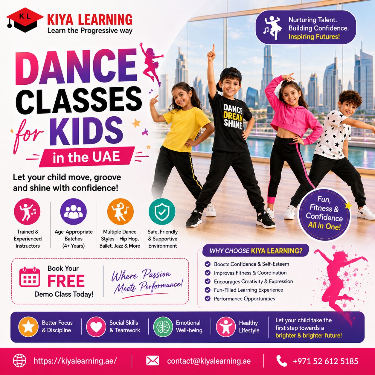 Dubai, Lessons Offered, Dance Classes For Kids In The UAE