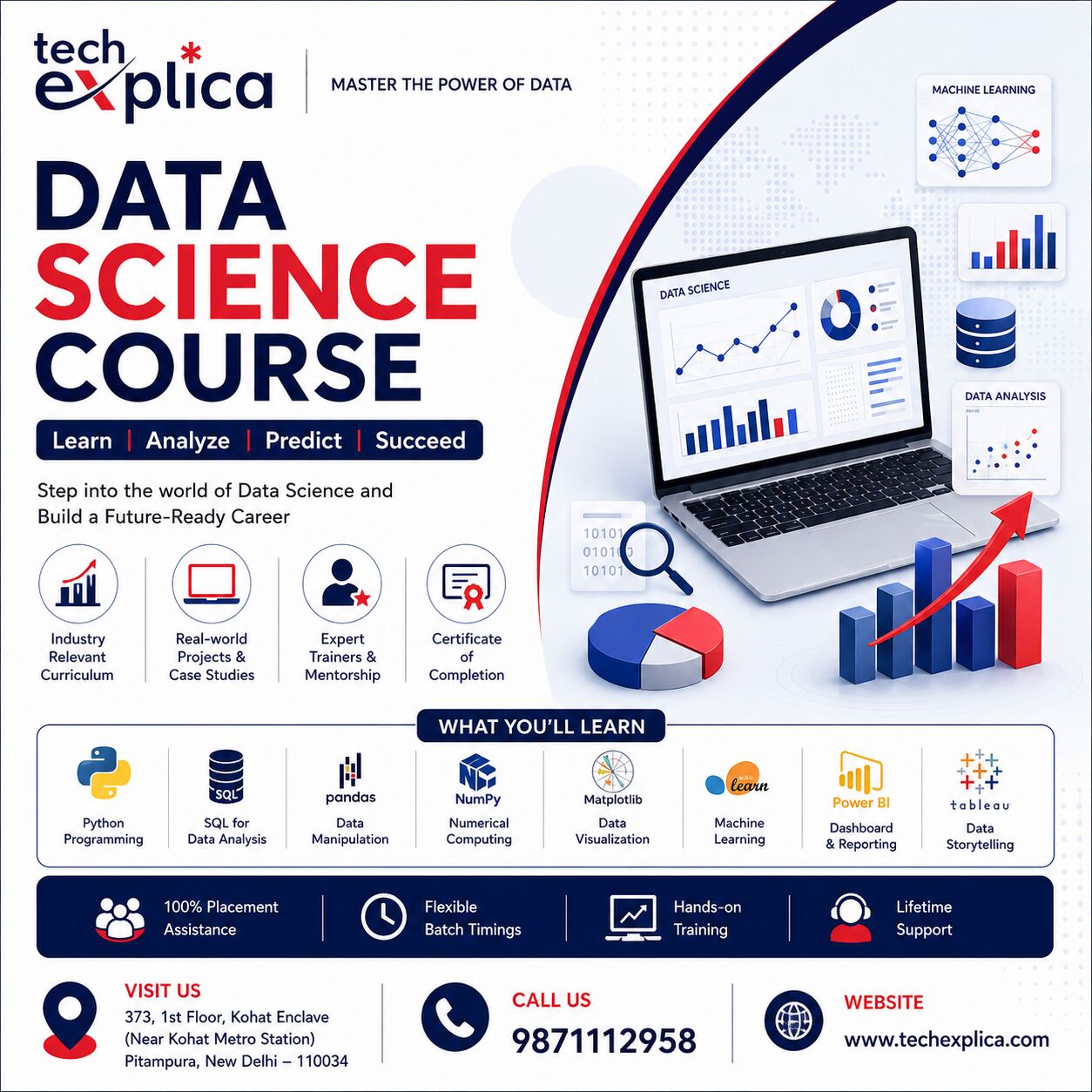 New Delhi, Lessons Offered, Data Science Course In Delhi