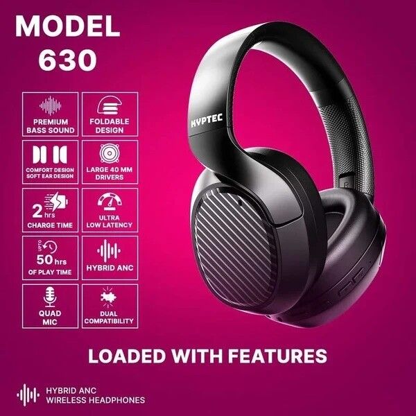 New Delhi, Electronics, INR 3999,  Kyptec LifeStyle® 630 Premium Wireless Headphones For Deep Bass, Clear Voice & Focused Lis