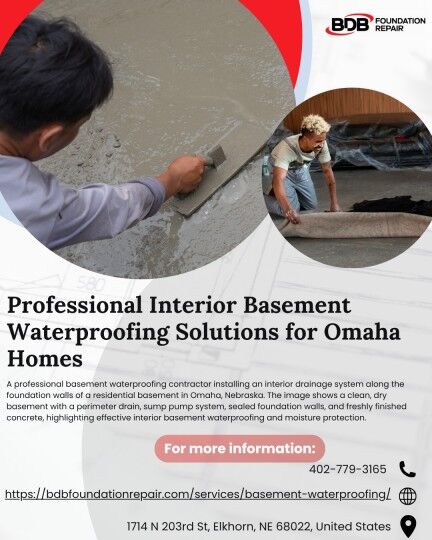 New York, Business, Professional Interior Basement Waterproofing Solutions For Omaha Homes