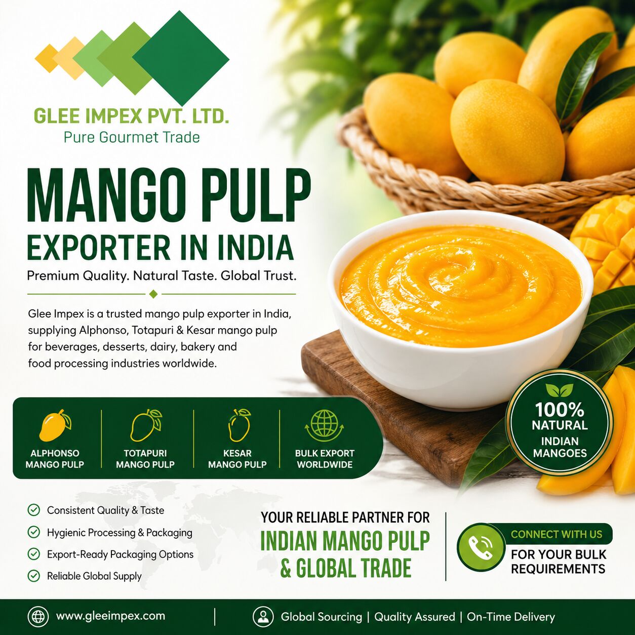 Mumbai, Food, Looking For A Reliable Mango Pulp Exporter In India?
