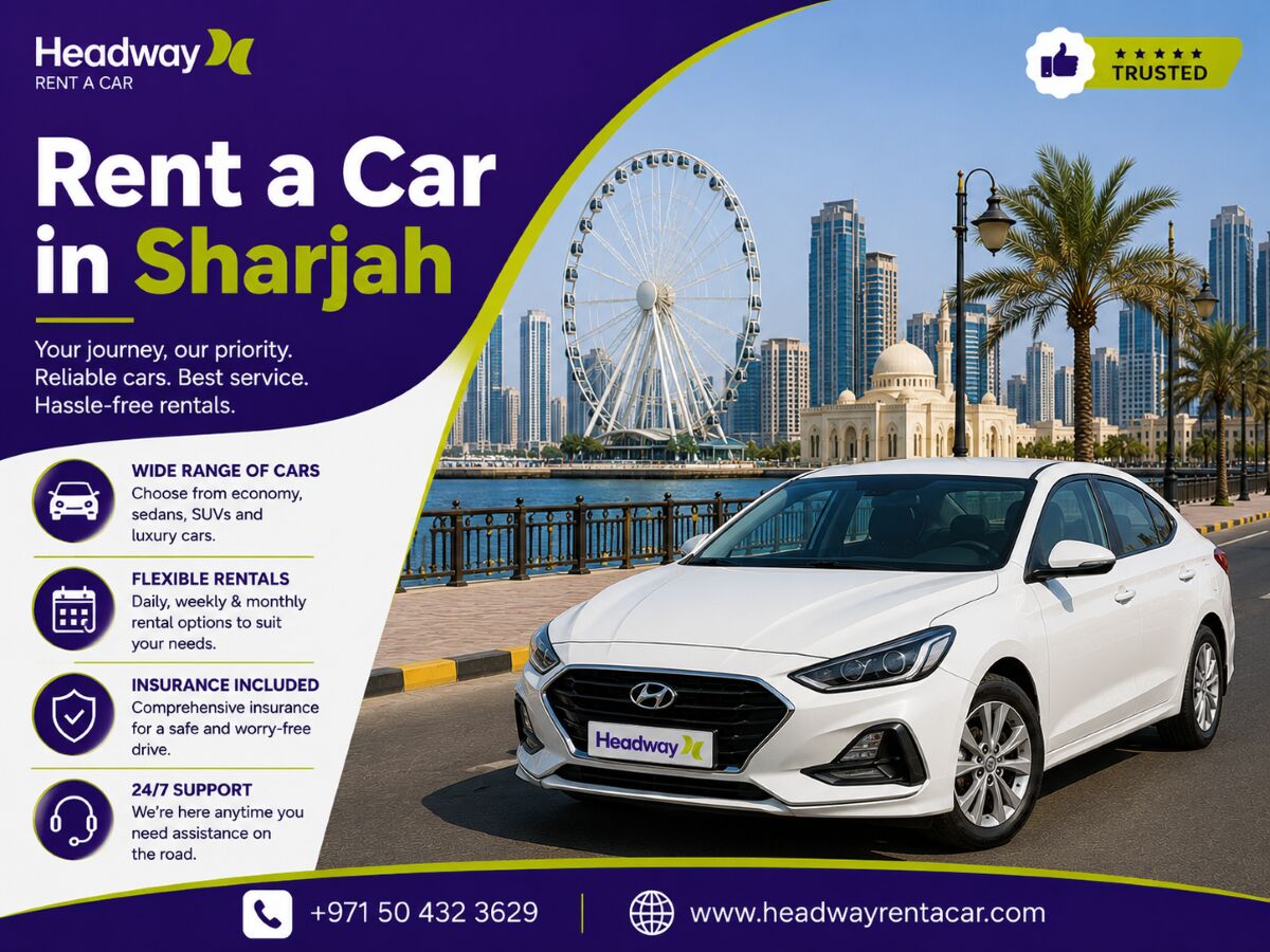 Sharjah, Business, Car Rental Sharjah For Weekly Driving Requirements