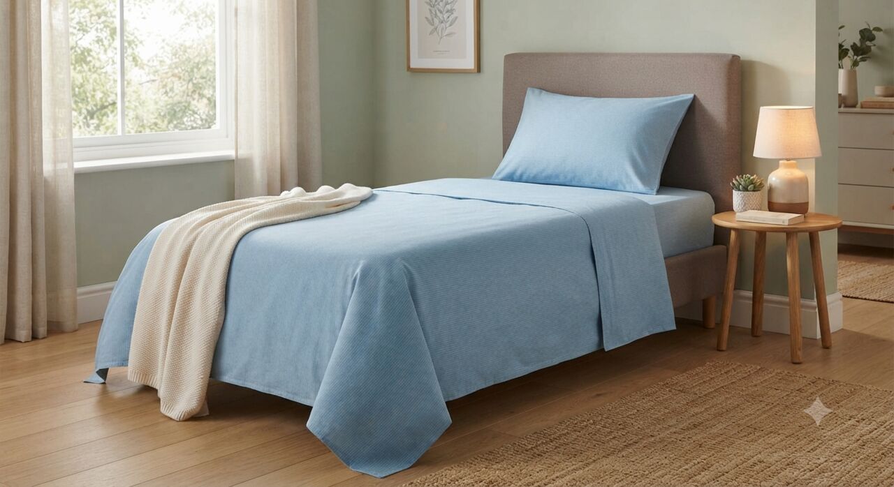 Mumbai, Household Items, INR 1499,  Single Bed Cotton Bedsheet 90x60 Inch &ndash; With Pillow Cover