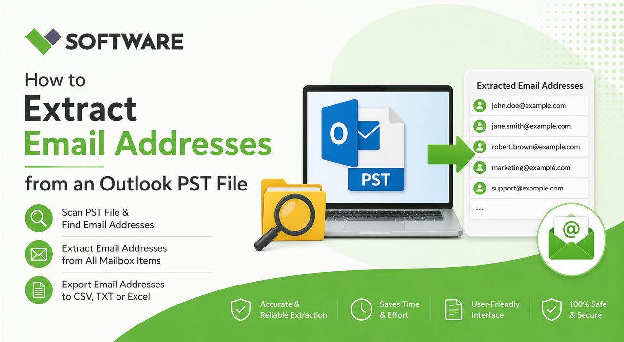 Mumbai, Technical, How To Extract Email Addresses From Outlook PST File