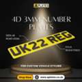 4D 3MM Number Plates For Custom Vehicle Styling