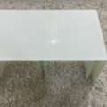 SAR 400,  Modern White Glass Coffee Table Set &ndash; 3 Pieces