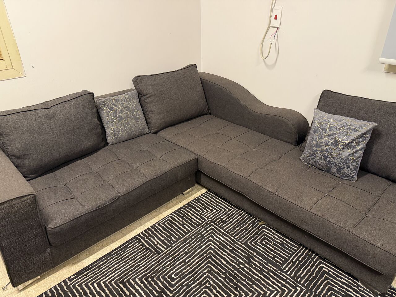 Khobar, Furniture, SAR 500,  L-shale Shape Sofa  220cmX180 Cm