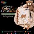 USD 24,  Classic Colorful Creatures Baby Photo Journal For Memory Keeping