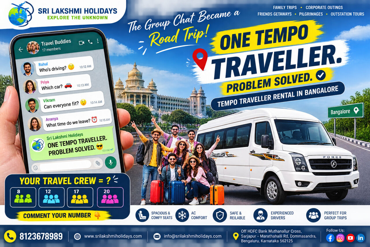 Bangalore, Travel, Why Is Tempo Traveller Rental In Bangalore The Best Way To Enjoy Group Travel?