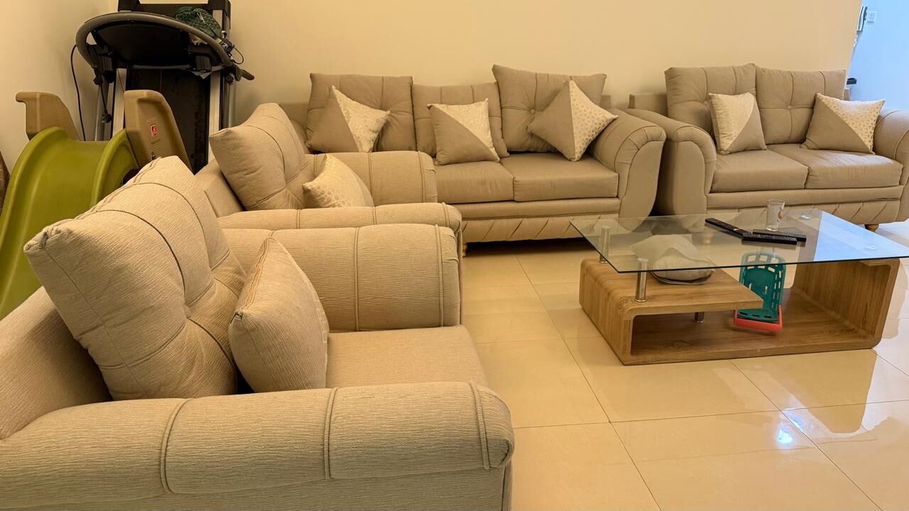 Dammam, Furniture, SAR 2200,  Sofa Set 3+2+1+1 Seater Good Condition