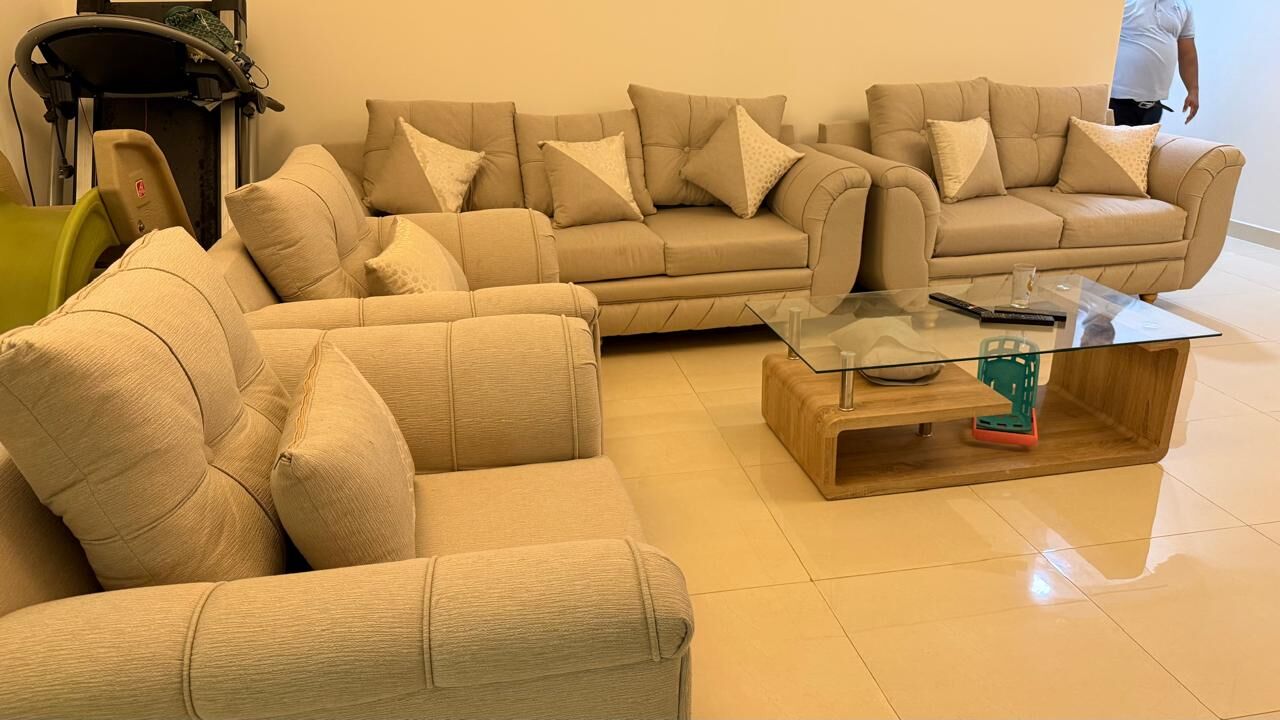 Dammam, Furniture, SAR 2200,  Sofa Set 3+2+1+1 Seater Good Condition