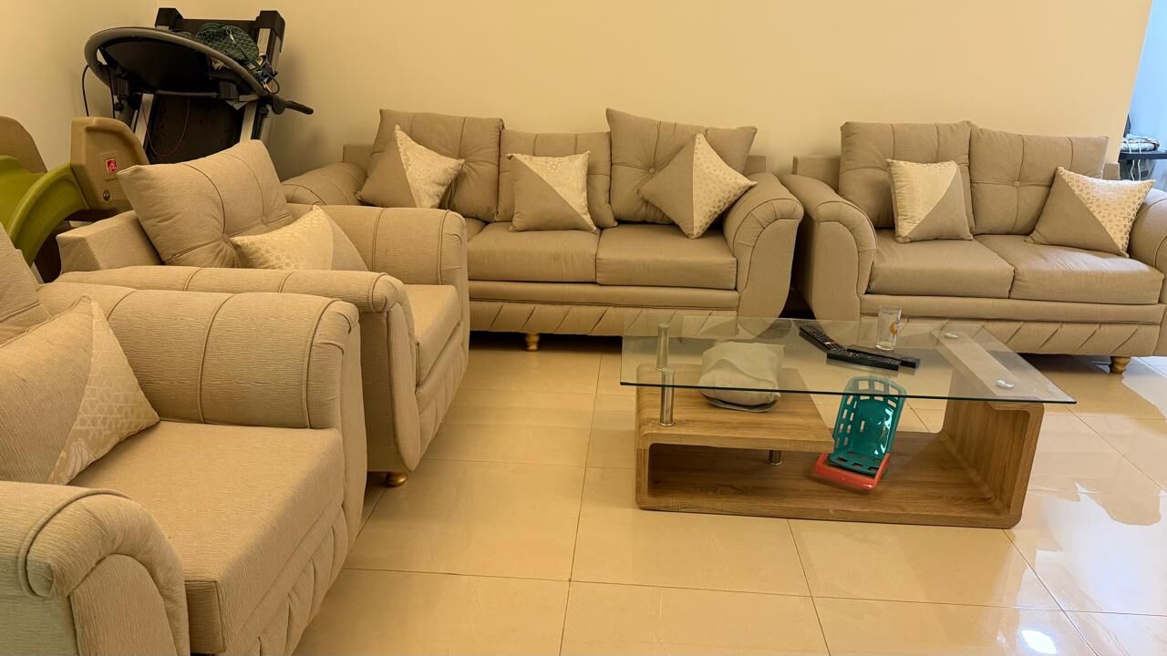 Dammam, Furniture, SAR 2200,  Sofa Set 3+2+1+1 Seater Good Condition