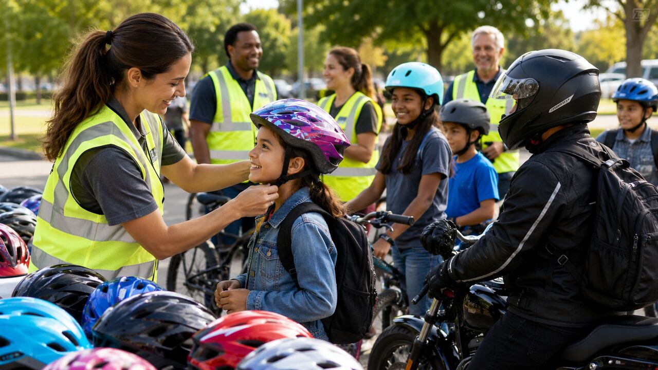 New York, Business, Donate Cycling Safety Gear