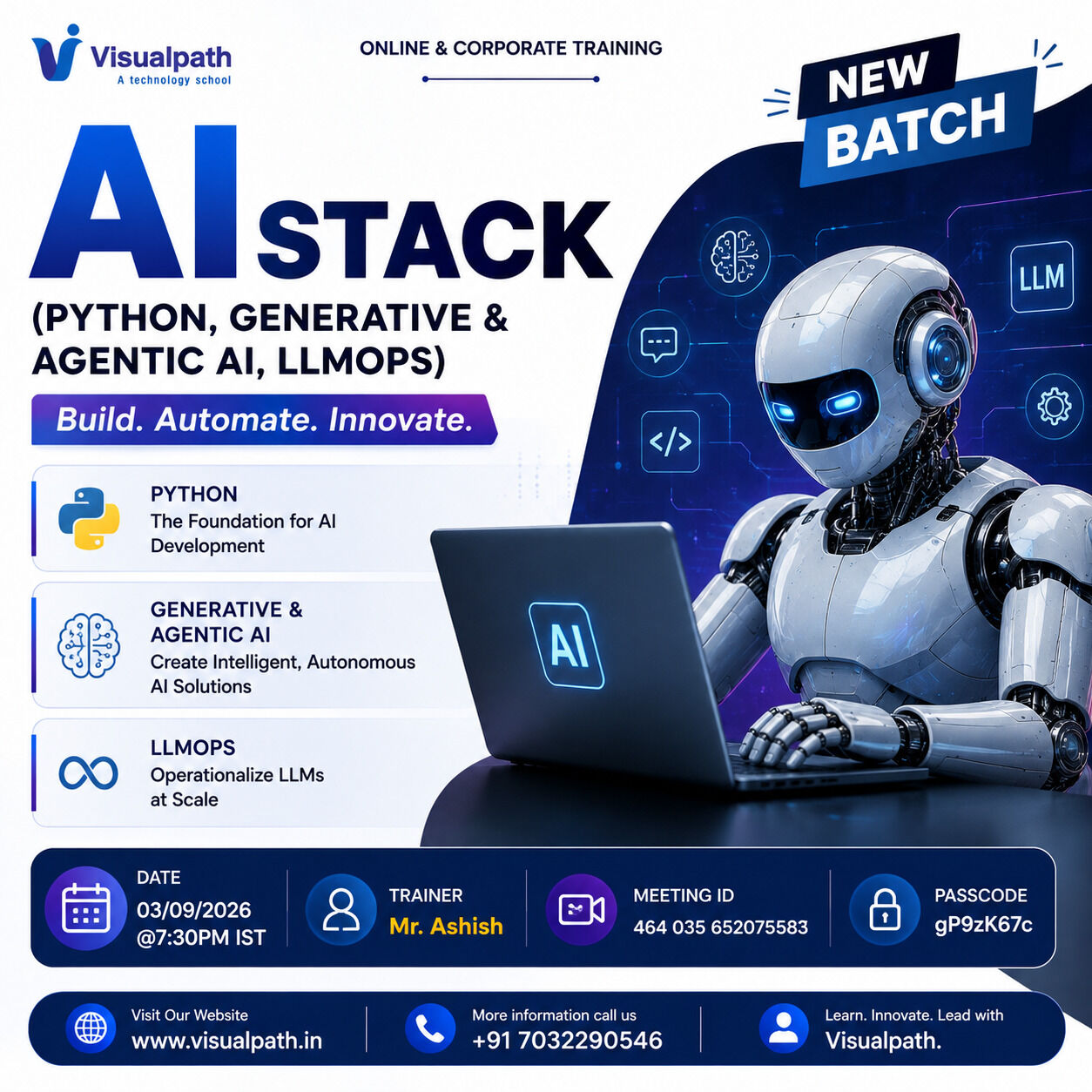 Hyderabad, Education, AI Stack Online Course | New Batch