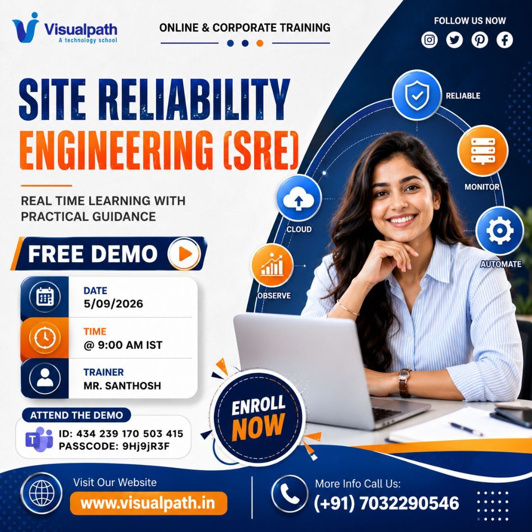 Hyderabad, Education, Site Reliability Engineering Training With Online FREE DEMO