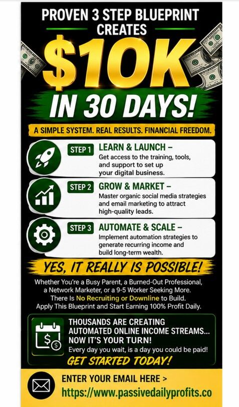London, Financial, A Proven 3-step Blueprint Creates $10K In 30 Days