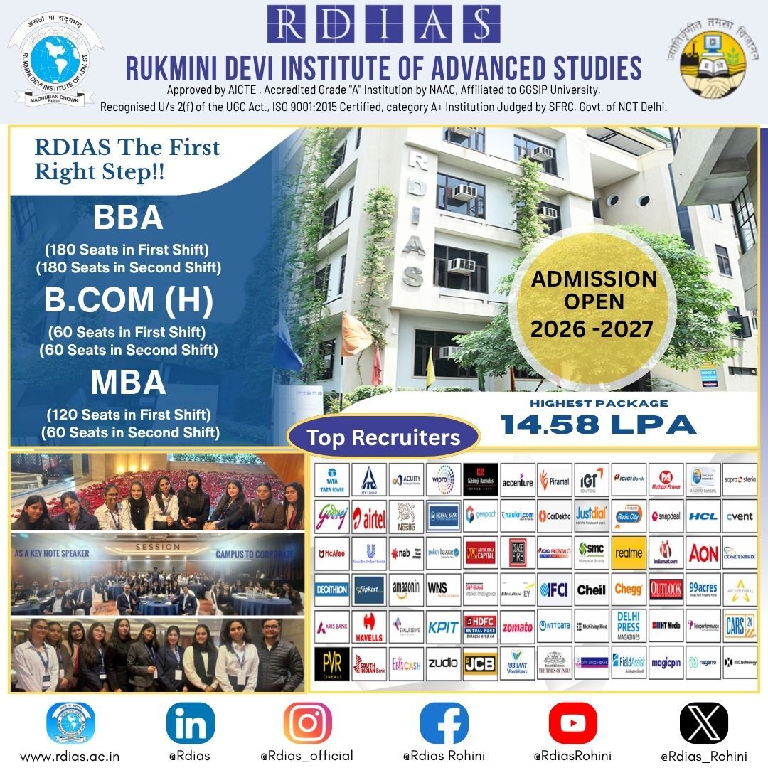 Rohini, Education, Top Private Colleges In Delhi NCR - Fees, Courses, Placements & Admission