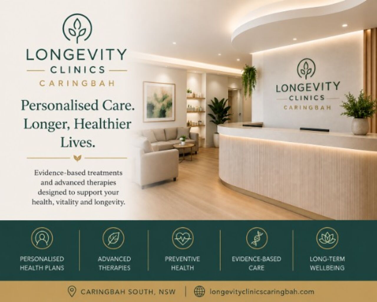 Sydney, Health, Longevity Clinics Caringbah | Personalised Longevity Care