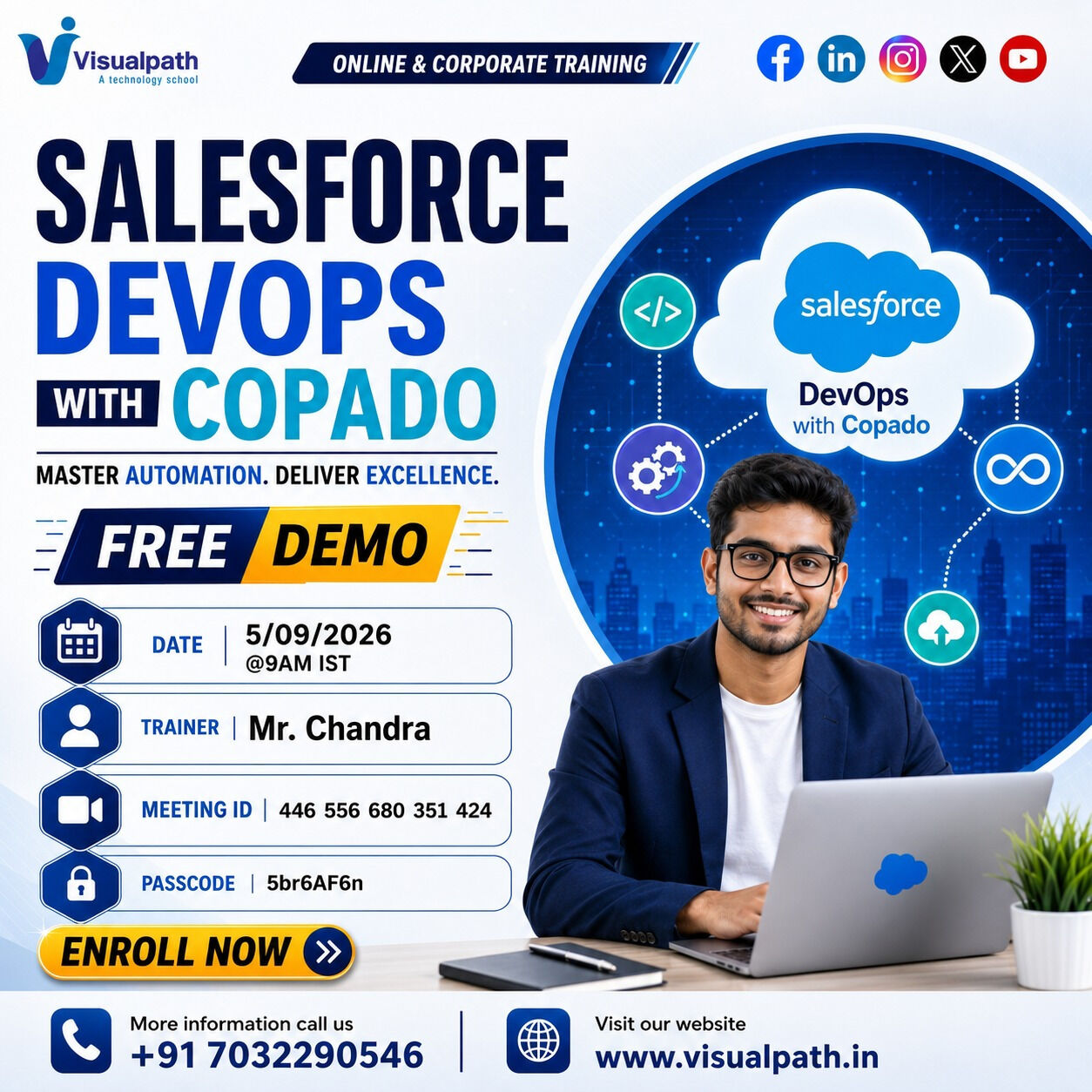 Hyderabad, Lessons Offered, FREE Salesforce DevOps With Copado Online Demo &ndash; Join Now!