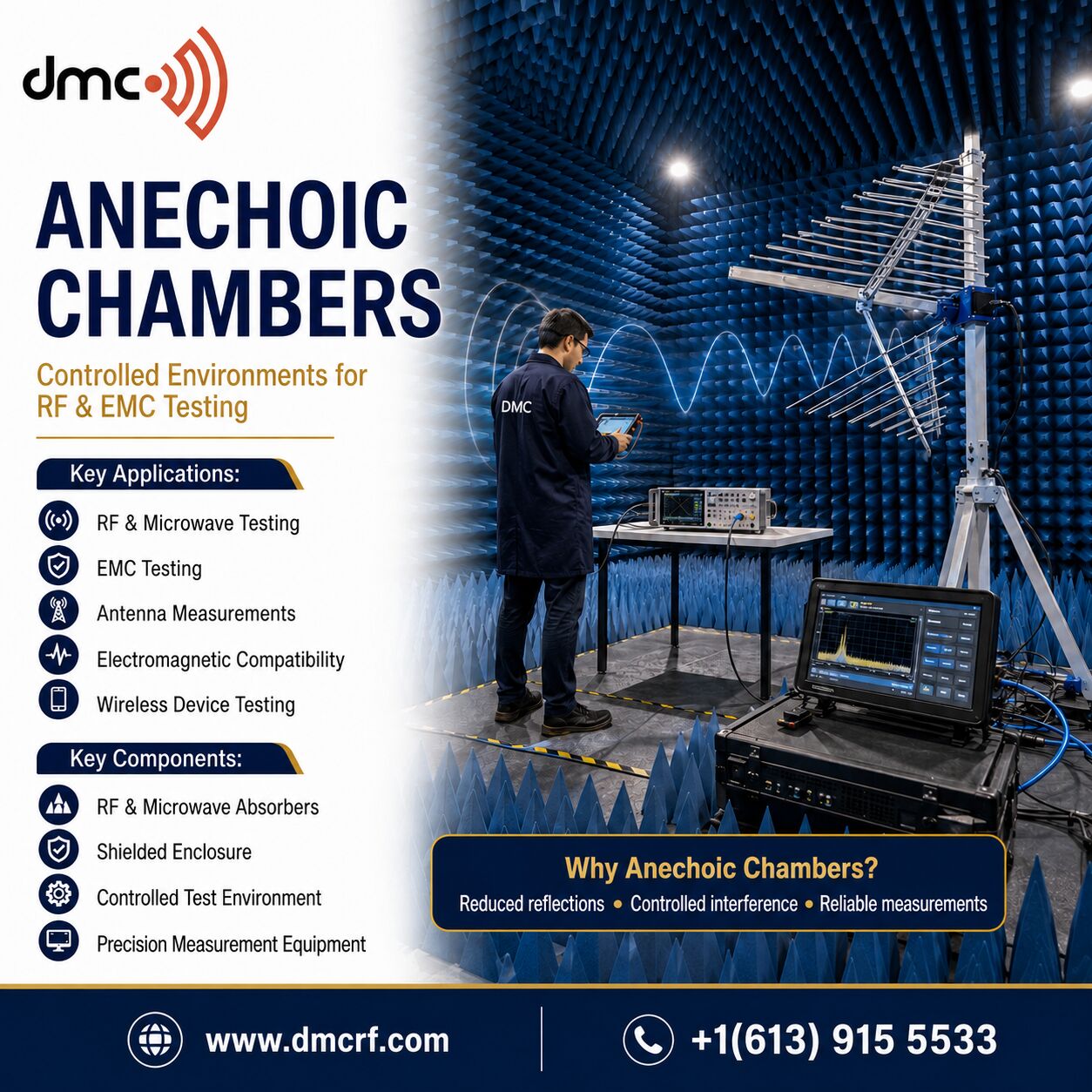 Los Angeles, Business, Advanced Anechoic Chambers Solutions For Reliable RF And EMC Testing