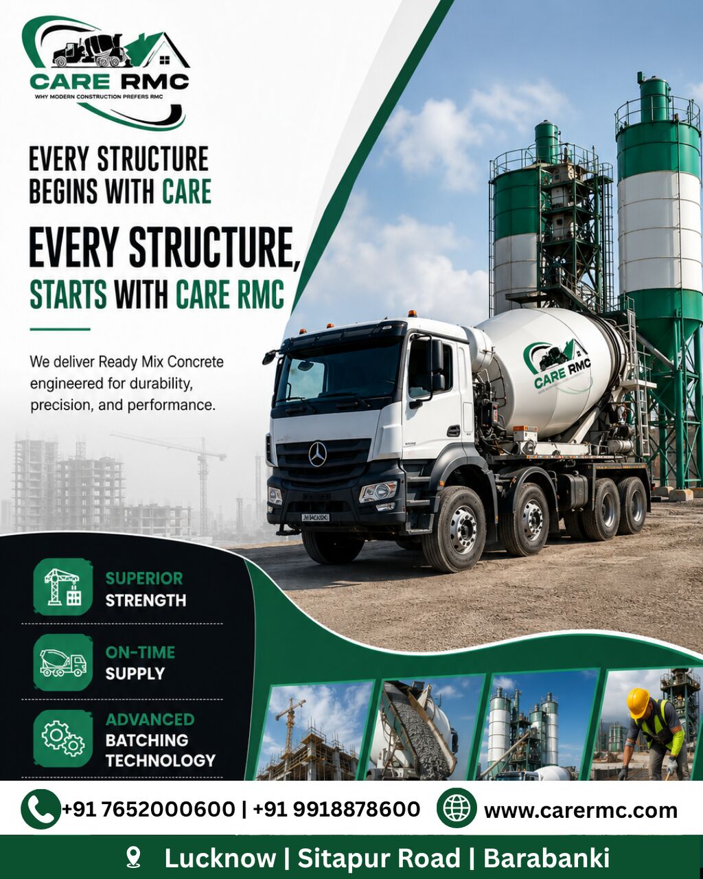Lucknow, Construction, Trusted RMC Plant In Lucknow For Quality Ready Mix Concrete Solutions