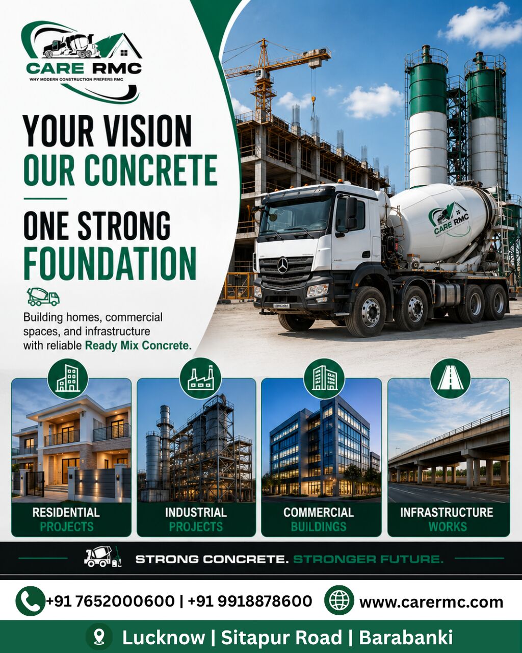 Lucknow, Construction, Trusted RMC Plant In Lucknow For Quality Ready Mix Concrete Solutions