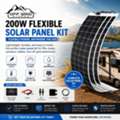 USD 1,  200W Flexible Solar Panel Kit | Lightweight Off-Grid Power Solution
