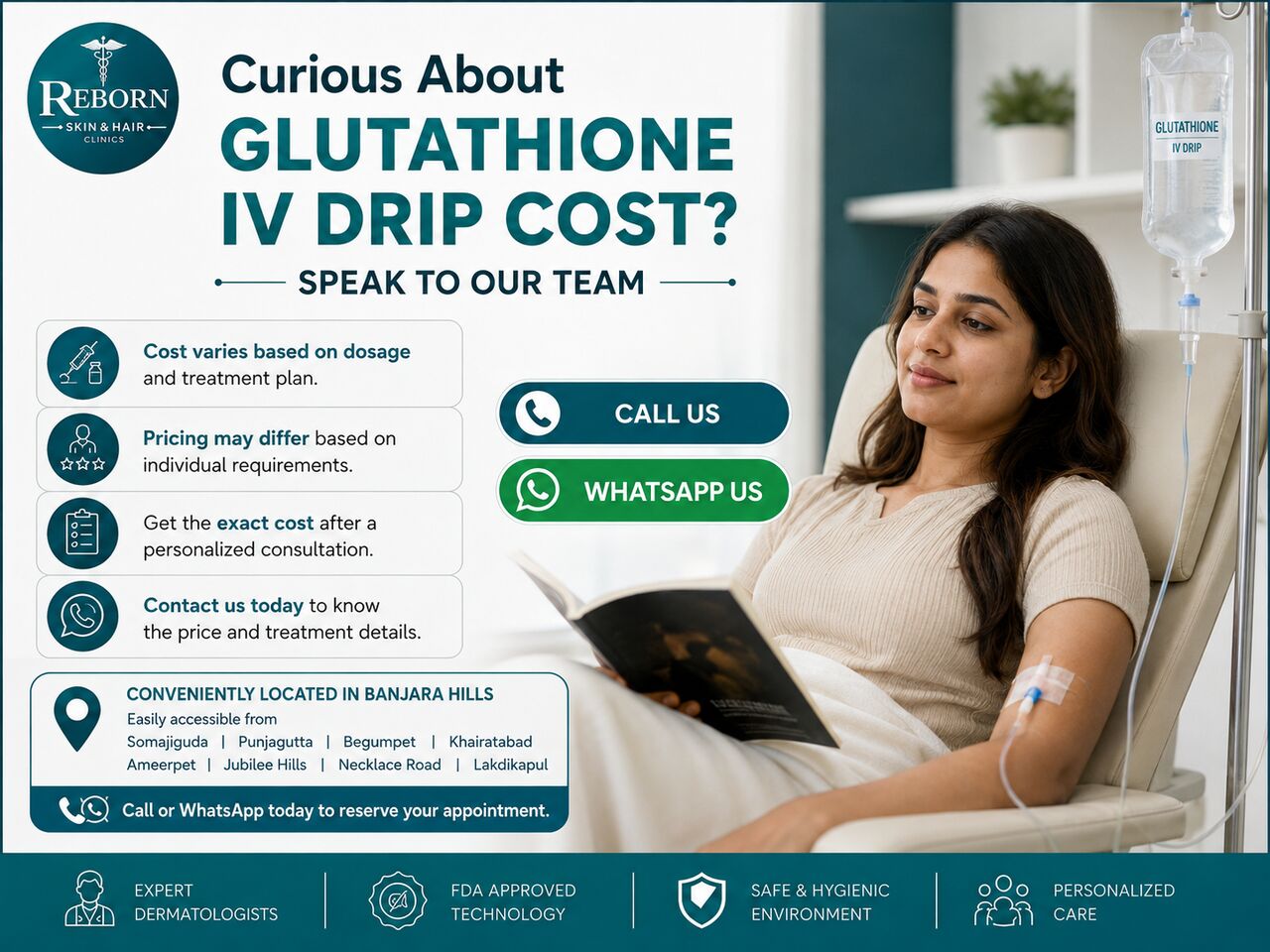 Hyderabad, Health & Beauty Items, INR 4,  Glutathione IV Skin Brightening Treatment Near You