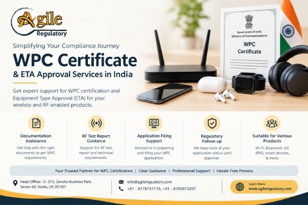 Noida, Legal, Need WPC ETA Approval For Your Wireless Product?