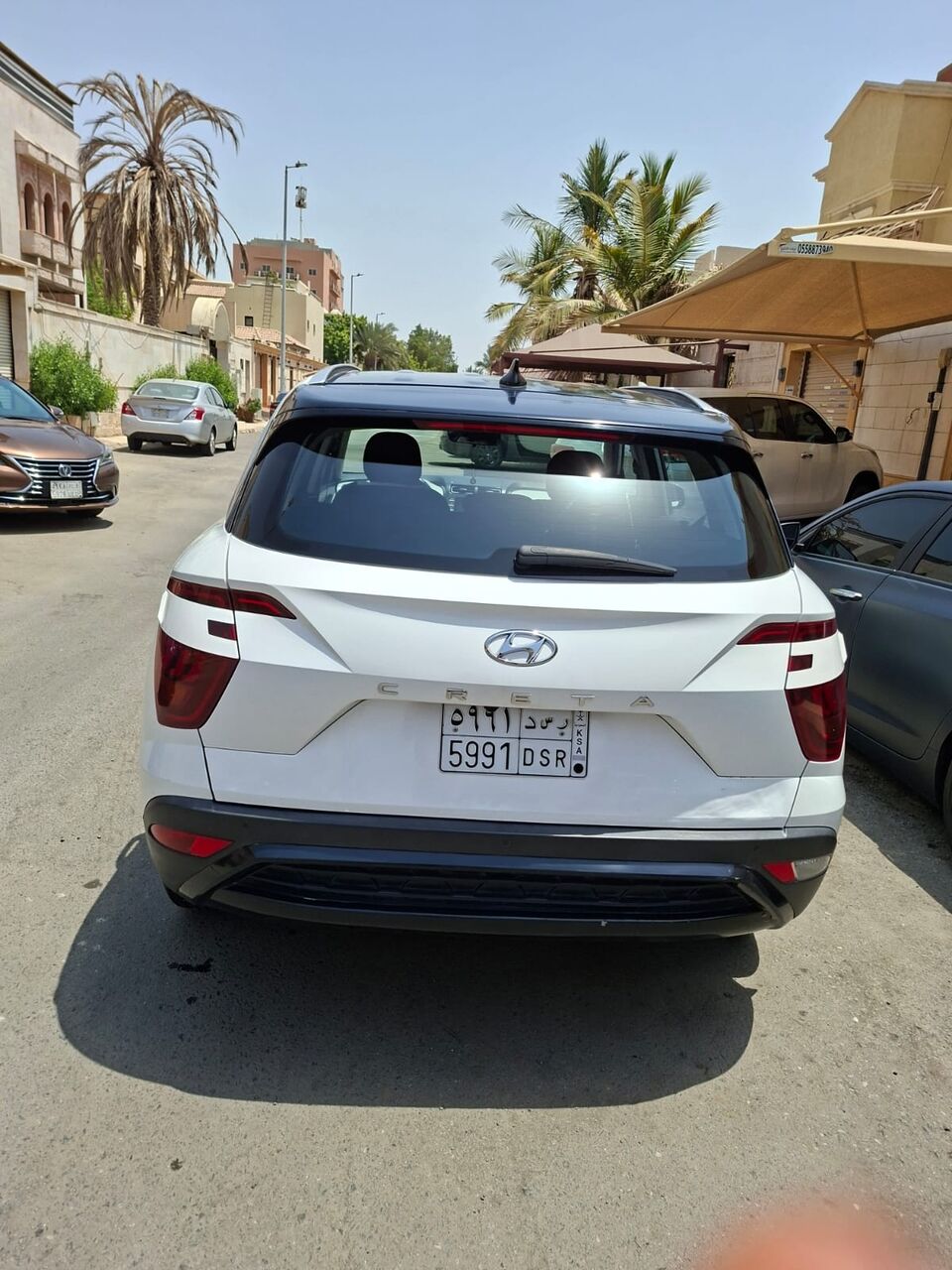 Jeddah, Vehicles, Cars & Trucks , SAR 49500,  Hyundai Creta,  2023,  Automatic,  93300 KM,  Hyundai Creeta  White Neat & Clean