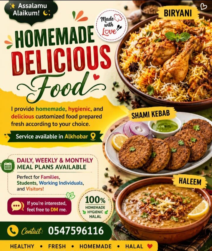 Akrabia, Food & Drink, We Provide Homemade Hygienic And Delicious Food Prepared According To Your Choice