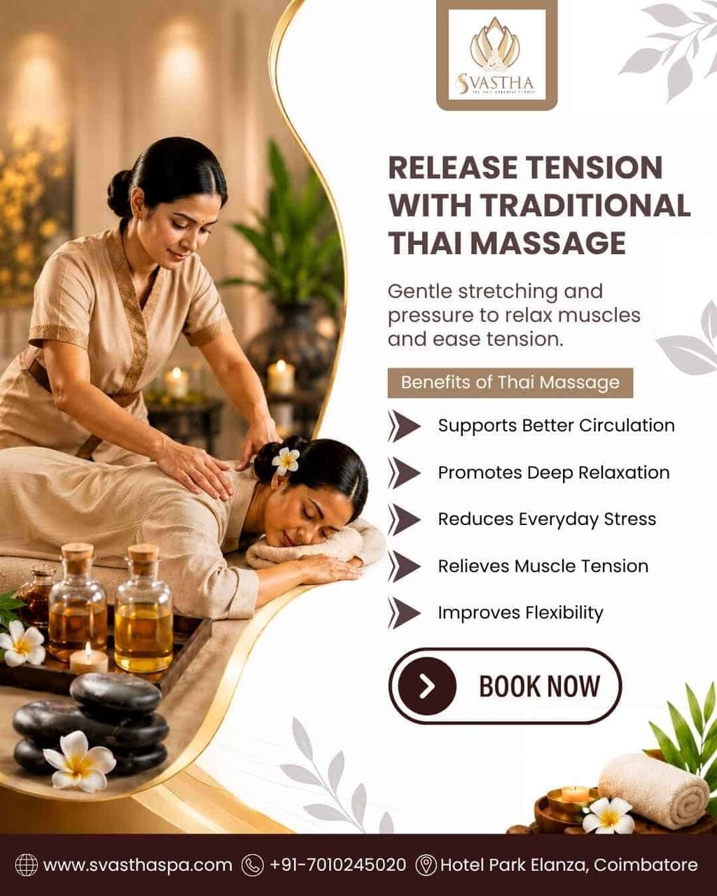 Coimbatore, Health, Traditional Thai Massage For Deep Relaxation & Muscle Relief