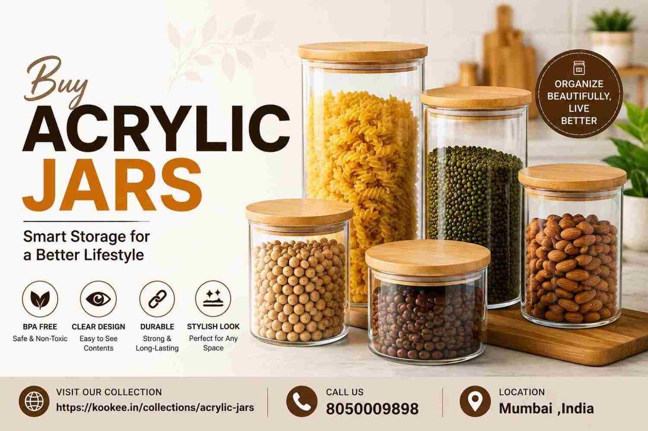 Mumbai, Household Items, INR 585,  Keep It Fresh, Keep It Organized With Acrylic Jars