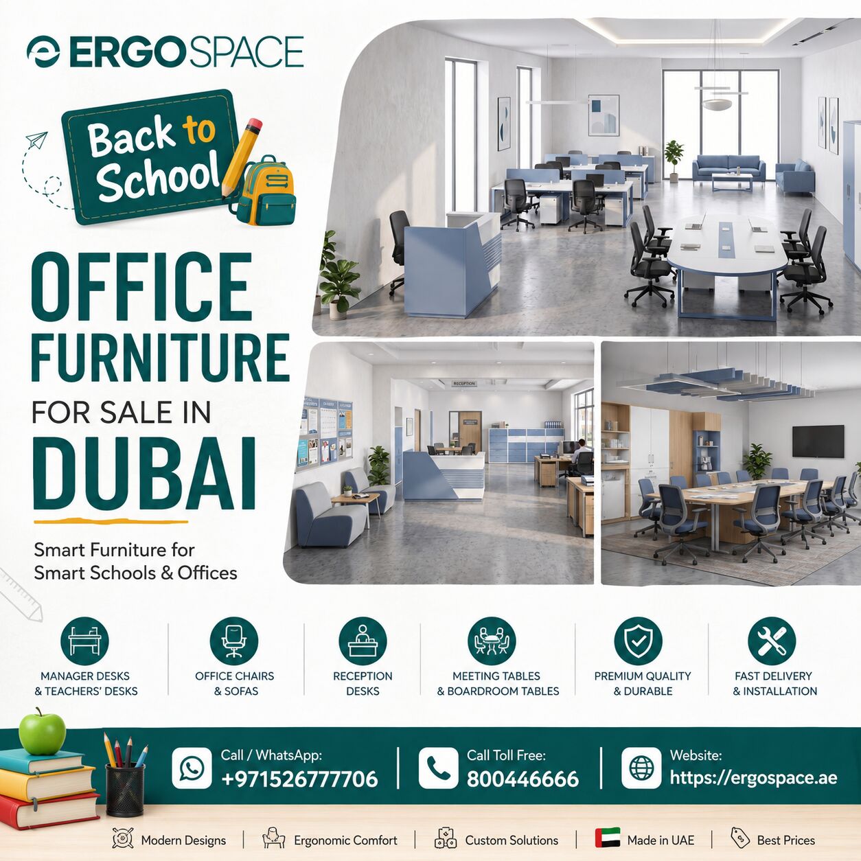 Dubai, Furniture, AED 5000,  Back To School Office Furniture For Sale In Dubai
