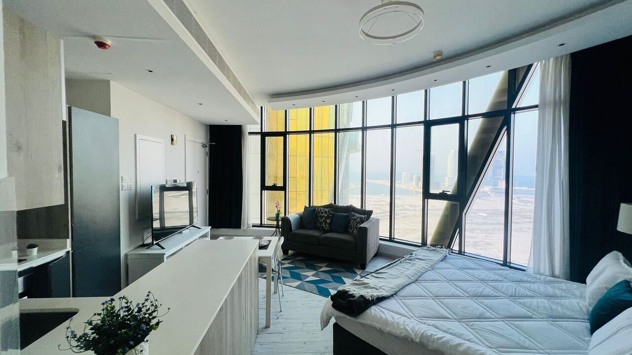 Al Seef, Apartments, Flats, Houses & Villas, BHD 300/month,  Furnished,  Studio,  Cozy  Apartment For Rent In Seef | Sea View | Near City Centre
