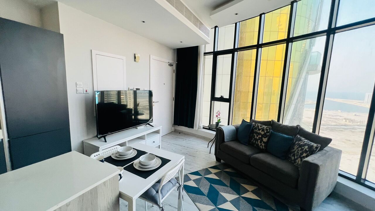 Al Seef, Apartments, Flats, Houses & Villas, BHD 300/month,  Furnished,  Studio,  Cozy  Apartment For Rent In Seef | Sea View | Near City Centre
