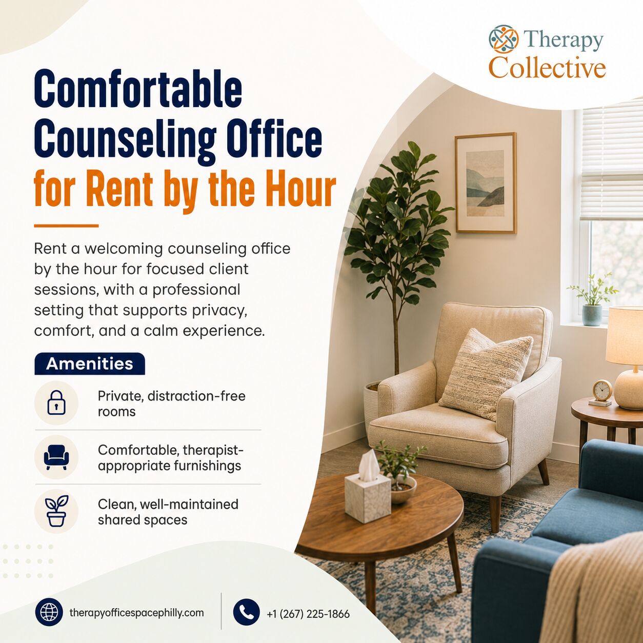 New York, Business, Affordable Furnished Counseling Office For Flexible Sessions