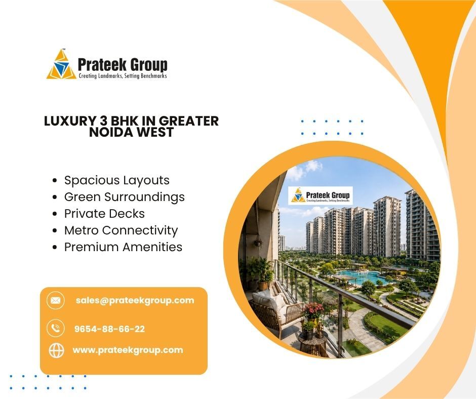 Greater Noida, Real Estate, Luxury 3 BHK In Greater Noida West