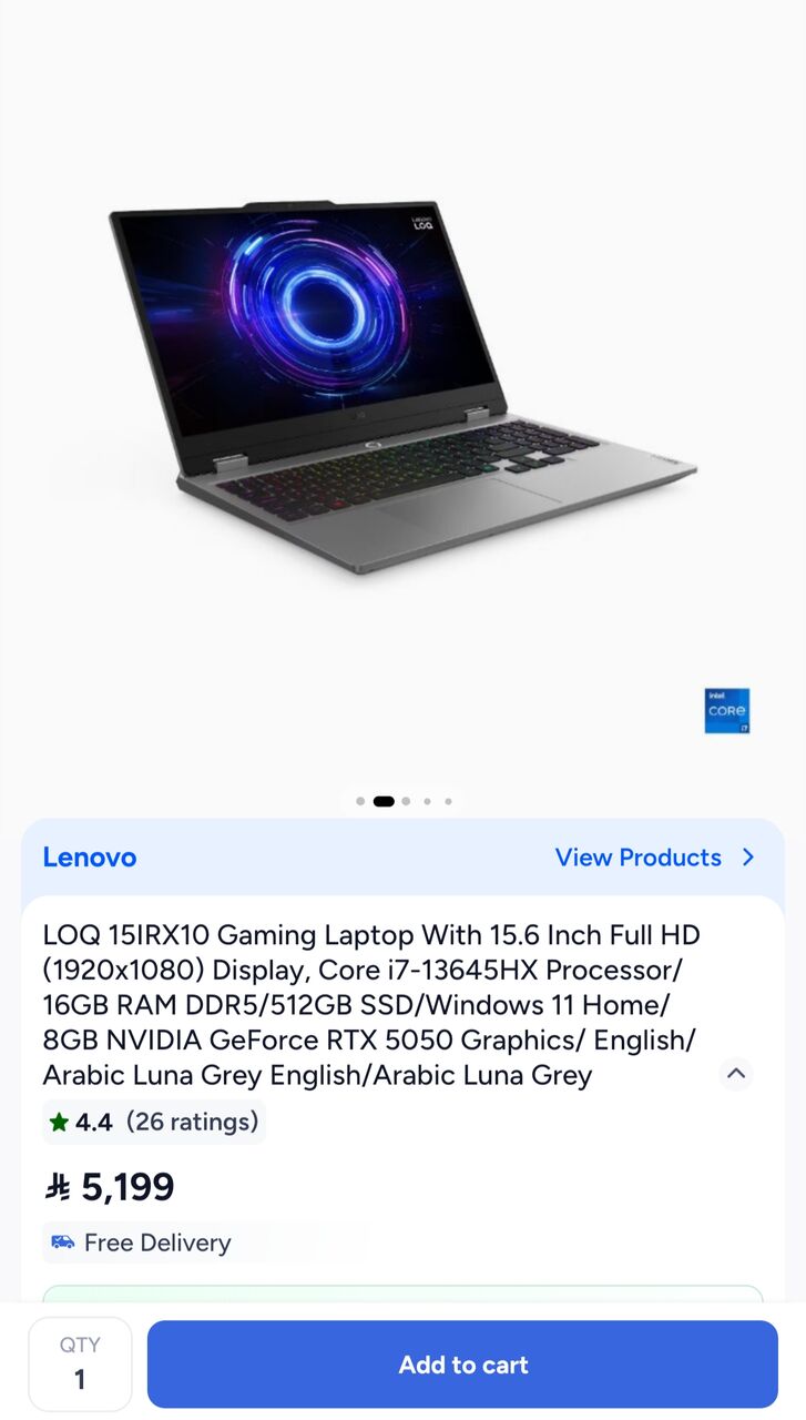 Jizan, Computer, Lenovo LOQ I7 RTX 5050 New With Invoice + Others Extra