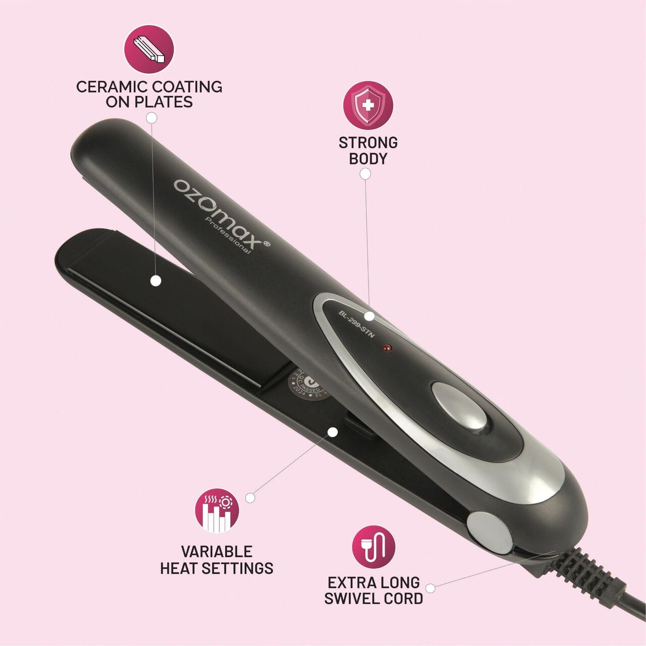 New Delhi, Electronics, INR 1020,  Buy A Reliable Hair Straightener Machine Online &ndash; Ozomax