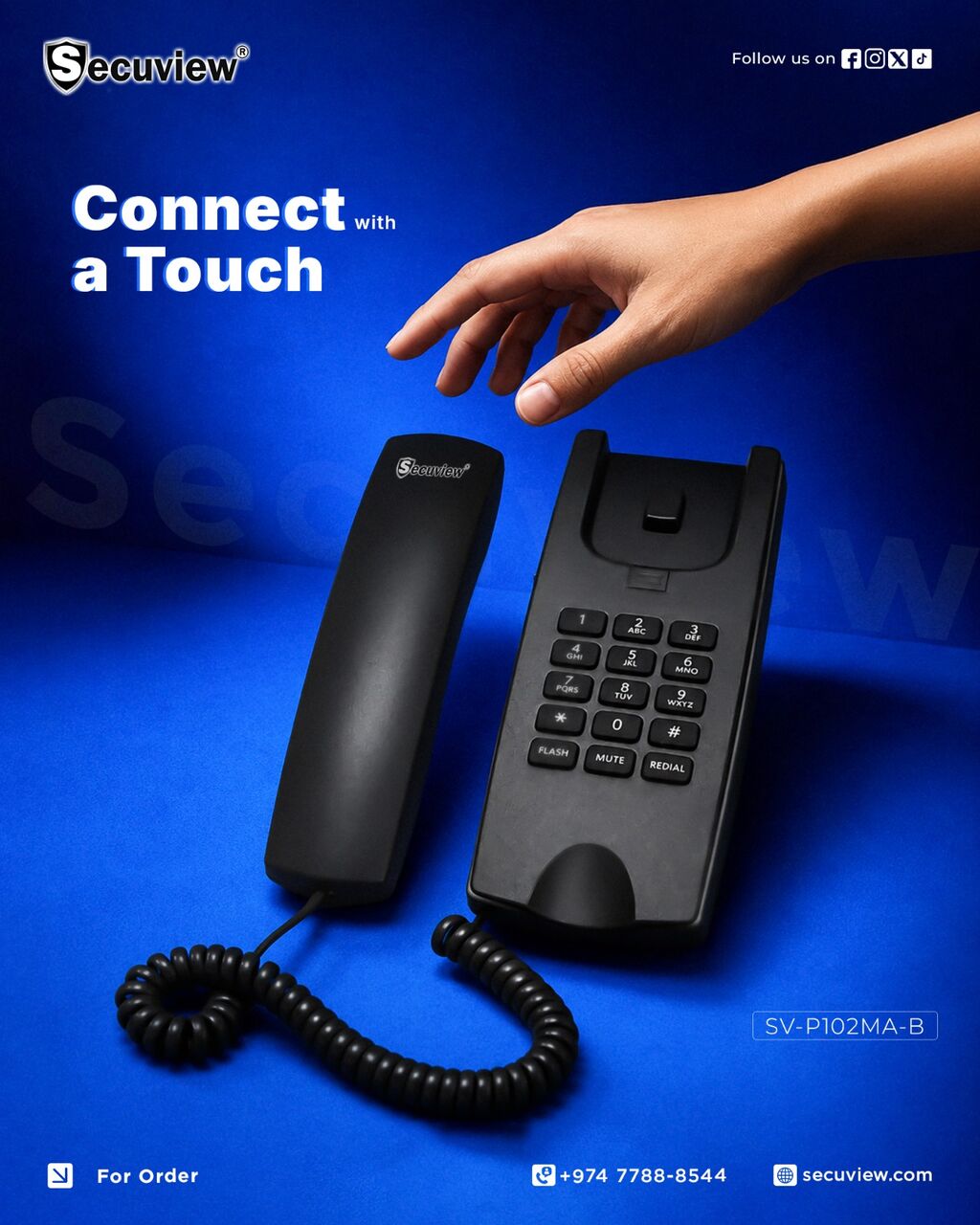 Doha, Electronics, QAR 70,  Secuview SV-P102MA-B Telephone &ndash; Reliable Home & Office Phone