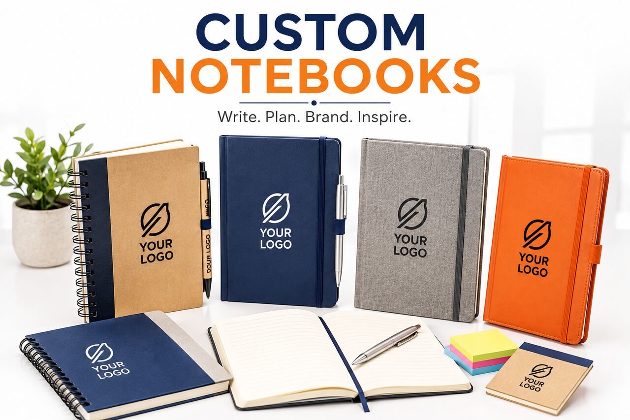 New York, Books, Custom Promotional Notebooks Printed With Your Logo