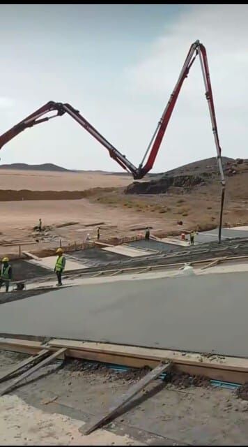 Dammam, Construction, صبة تيرازو صبة مروحة الخرسانة المطبوعة ال