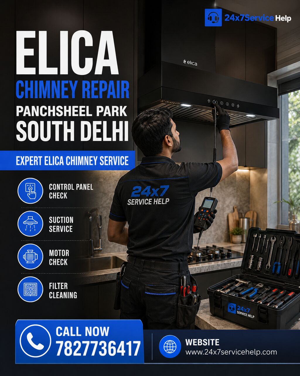 Kabul, Appliance Repair, Elica Chimney Repair Service In Panchsheel Park South Delhi