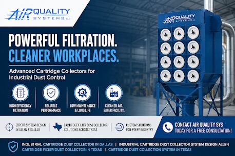 New York, Machinery, Improve Industrial Dust Control With Cartridge Collectors