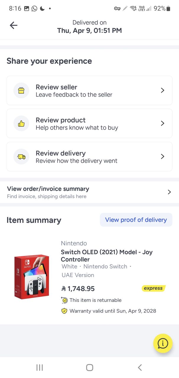 Jeddah, Electronics, NINTENDO SWITCH