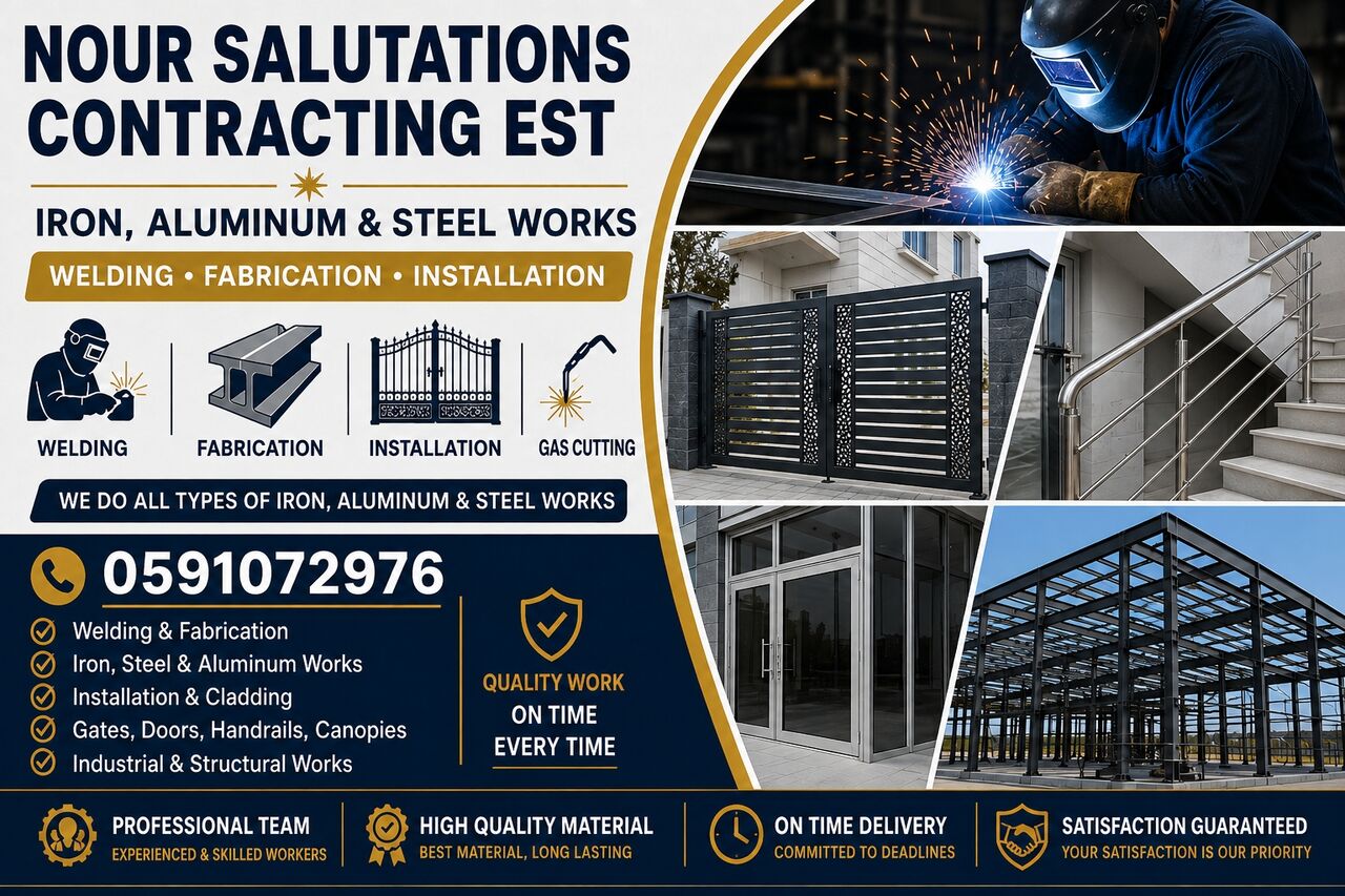 Riyadh, Technical, We Provide Steel Iron Aluminum All Types Of Service