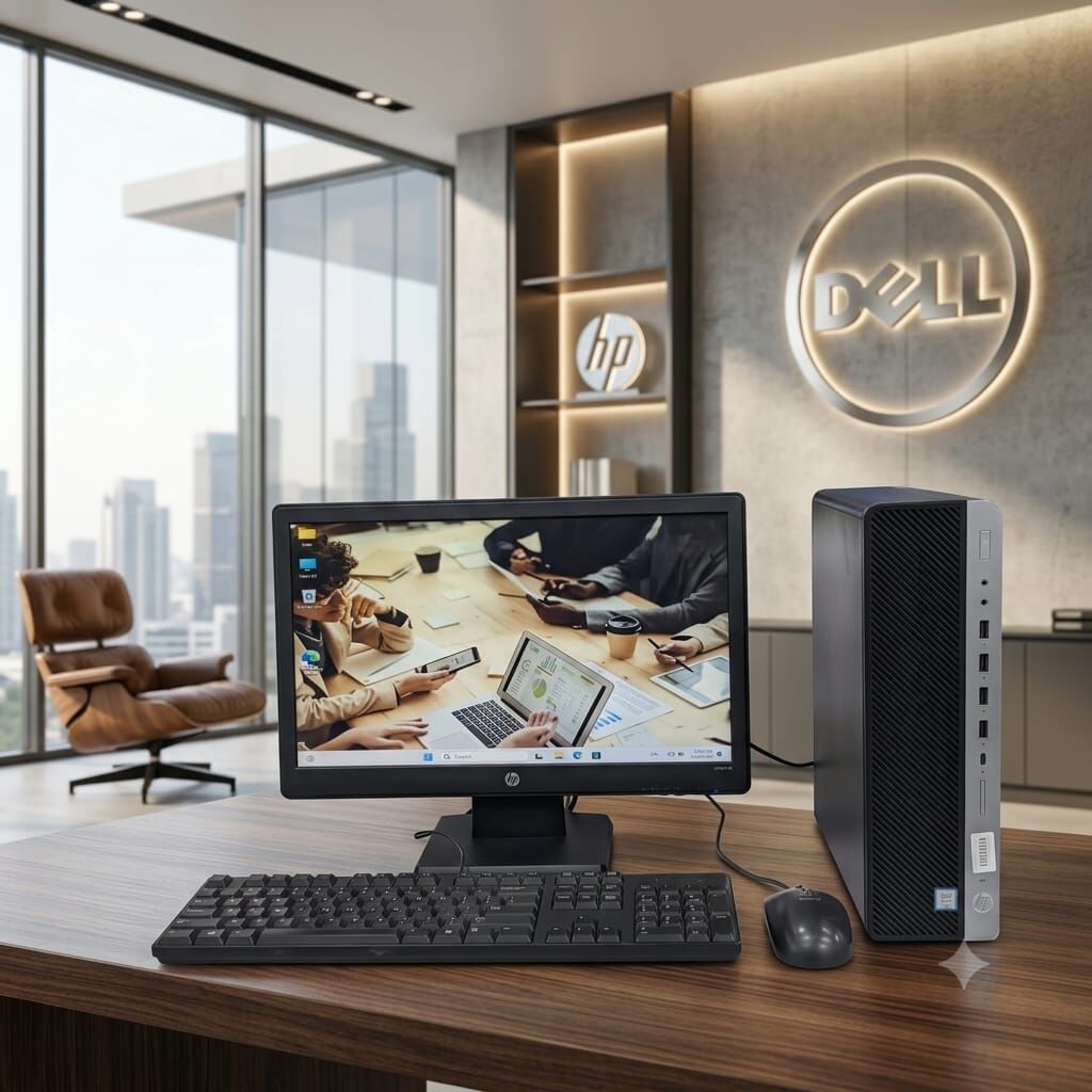 Manama, Tablet Computers, BHD 128,  HP Core I7 9th Gen PC RAM 8GB SSD 256GB 19" Monitor Win 11 & Office 2024 Ready To Use