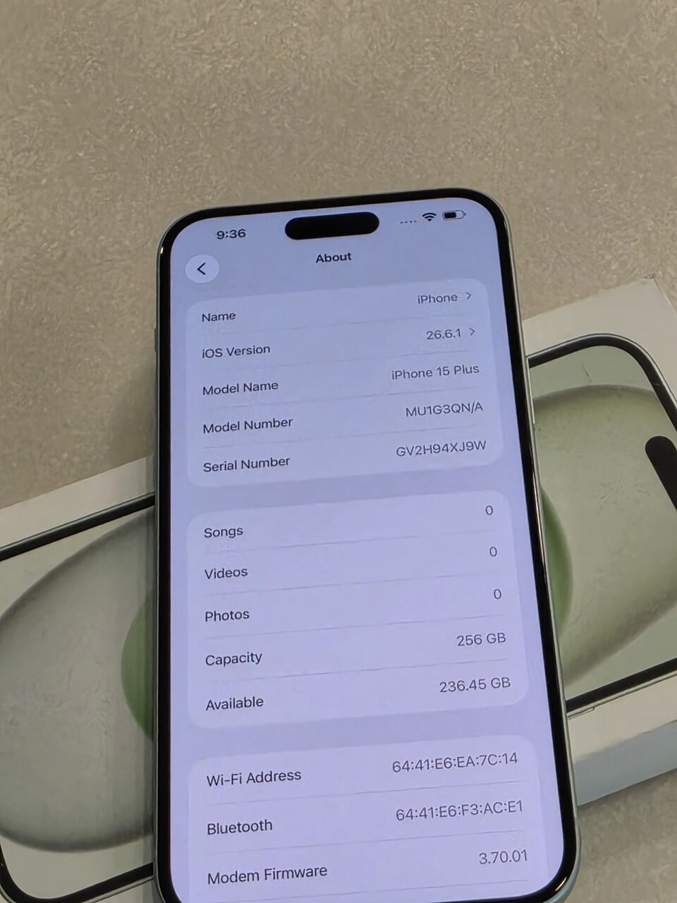 Dammam, Mobile Phones, SAR 2400,  IPhone 15 Plus 256 GB Batary 99