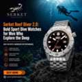 USD 899,  Serket Reef Diver 2.0: Bold Sport Dive Watches For Men Who Explore The Deep